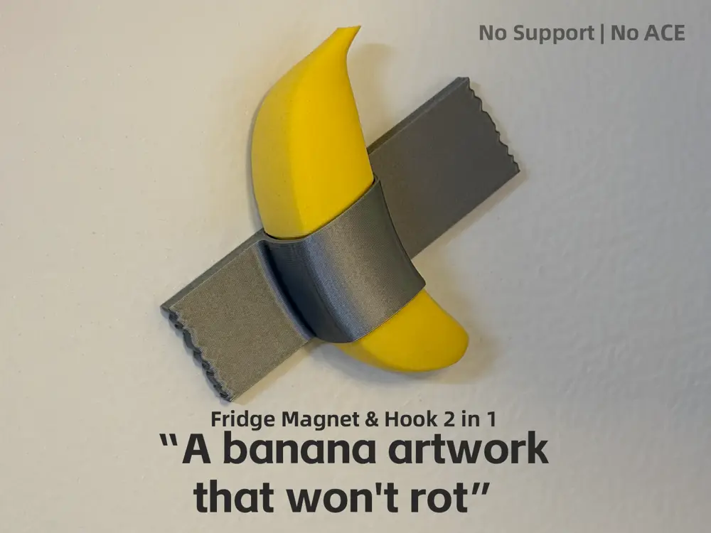 “A banana artwork that won't rot”