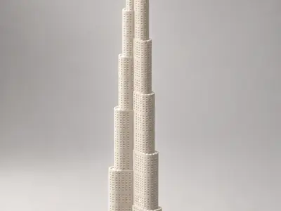Simplified Burj Khalifa