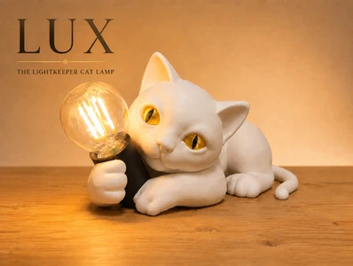 Lux, cat shaped lamp