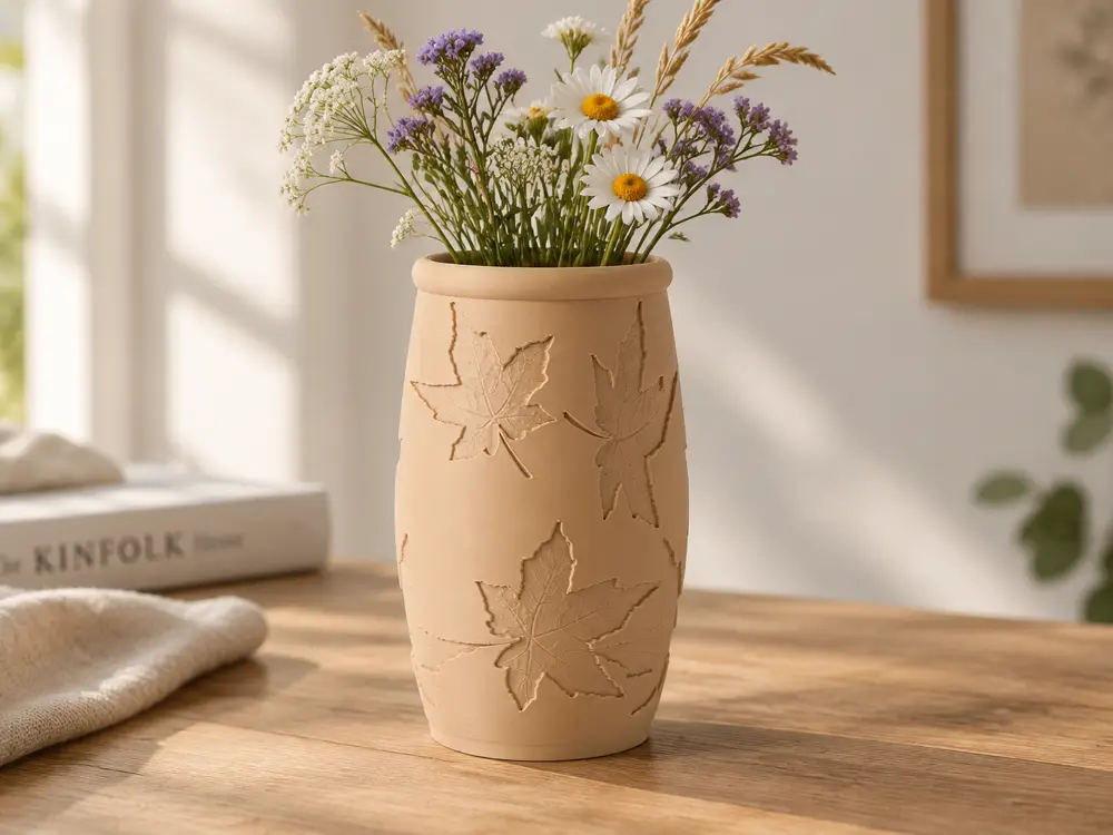 Autumn Maple Vase – Elegant Fall Home Decor