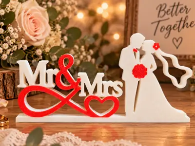 Romantic Mr & Mrs Wedding Decor