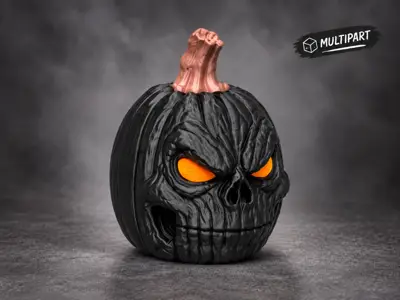 Grim Skull Pumpkin – Multipart