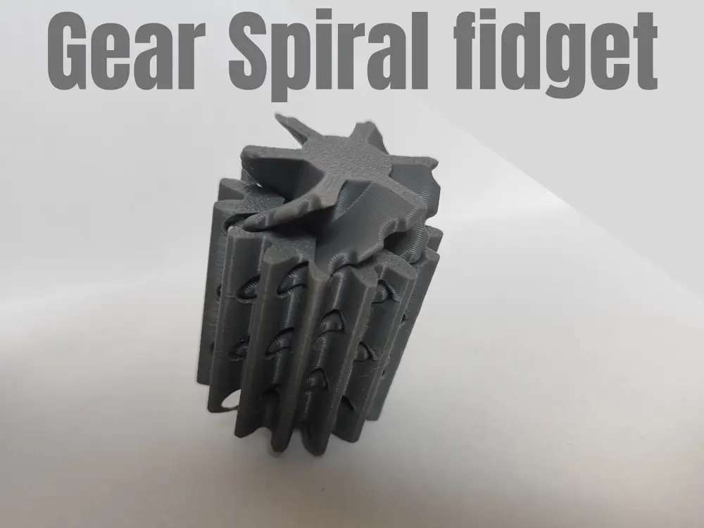Gear spiral fidget