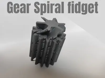 Gear spiral fidget