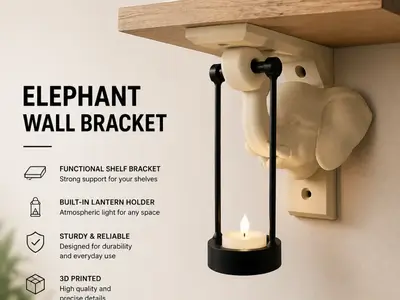 elephant shelf bracket