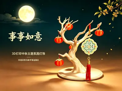 事事如意・中秋月饼灯