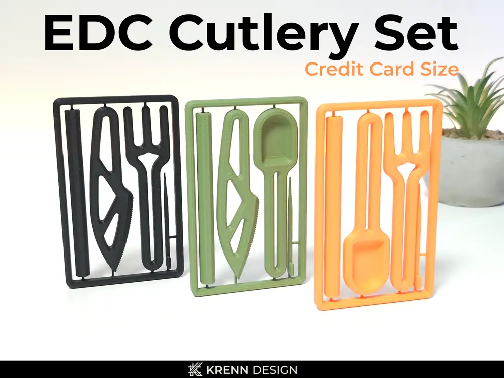 EDC Cutlery Set - Credit Card Size