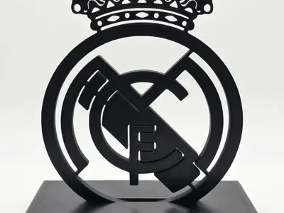 Real Madrid Crest with Stand - Escudo del Real Madrid con Soporte