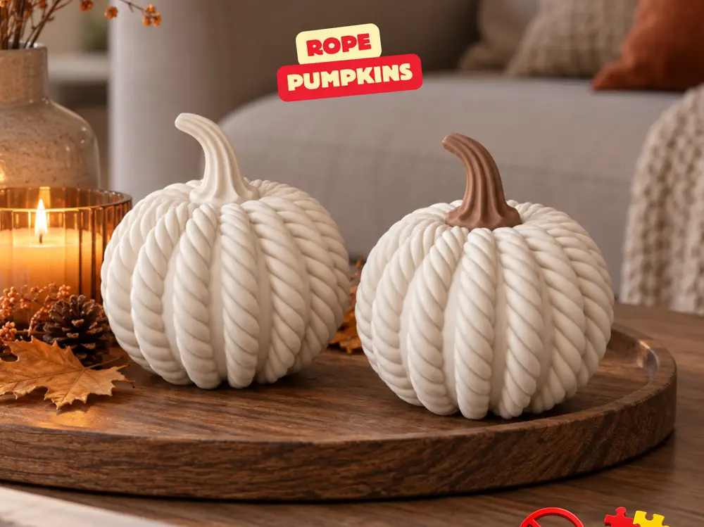 ROPE PUMPKIN / HALLOWEEN DECOR / MODERN DESIGN / ROPE DESIGN / AUTUMN DECOR