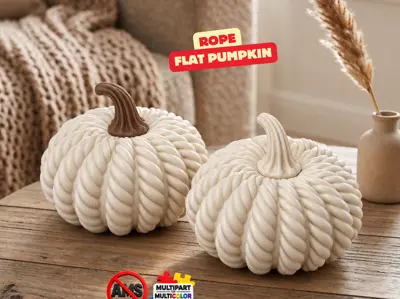 FLAT ROPE PUMPKINS / HALLOWEEN DECOR / MODERN DESIGN / ROPE DESIGN / AUTUMN DECOR