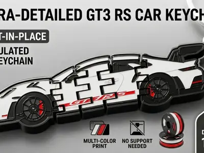 Porsche 911 GT3 RS Keychain