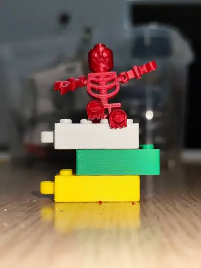 Lego Articulated Skeleton Minifig High Detail