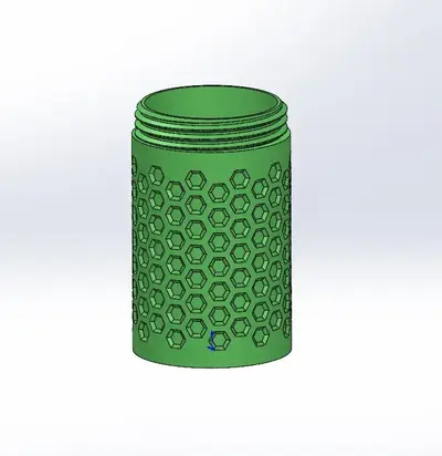 Container for small things 50x50 with a screw cap
