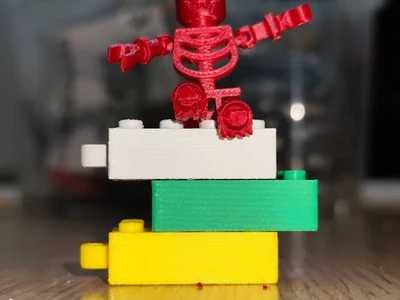 Lego Articulated Skeleton Minifig High Detail