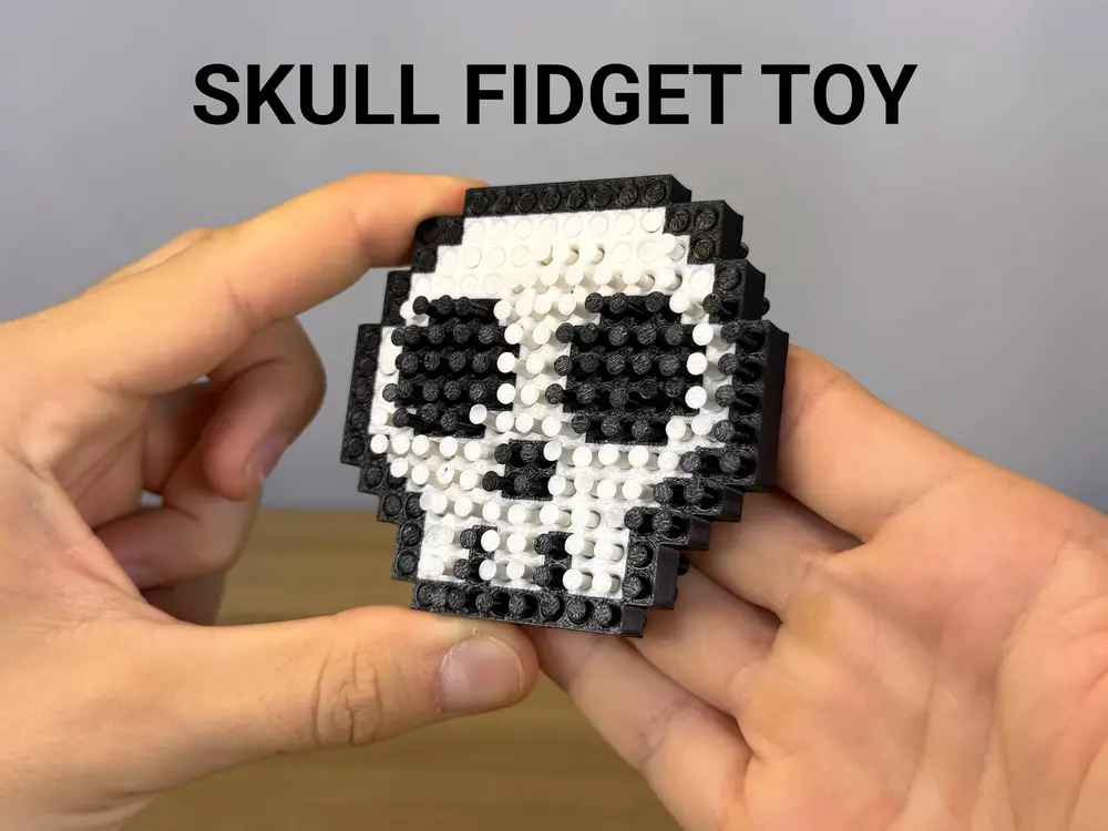 Pin Art Skull Fidget Toy