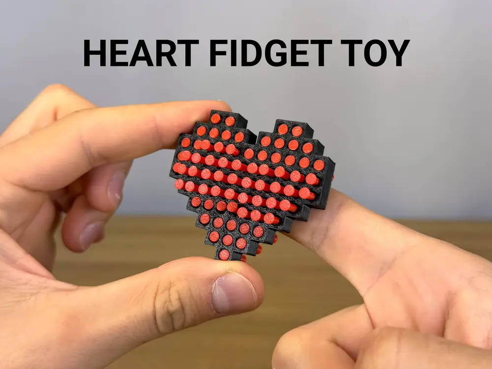 Pin Art Heart Fidget Toy