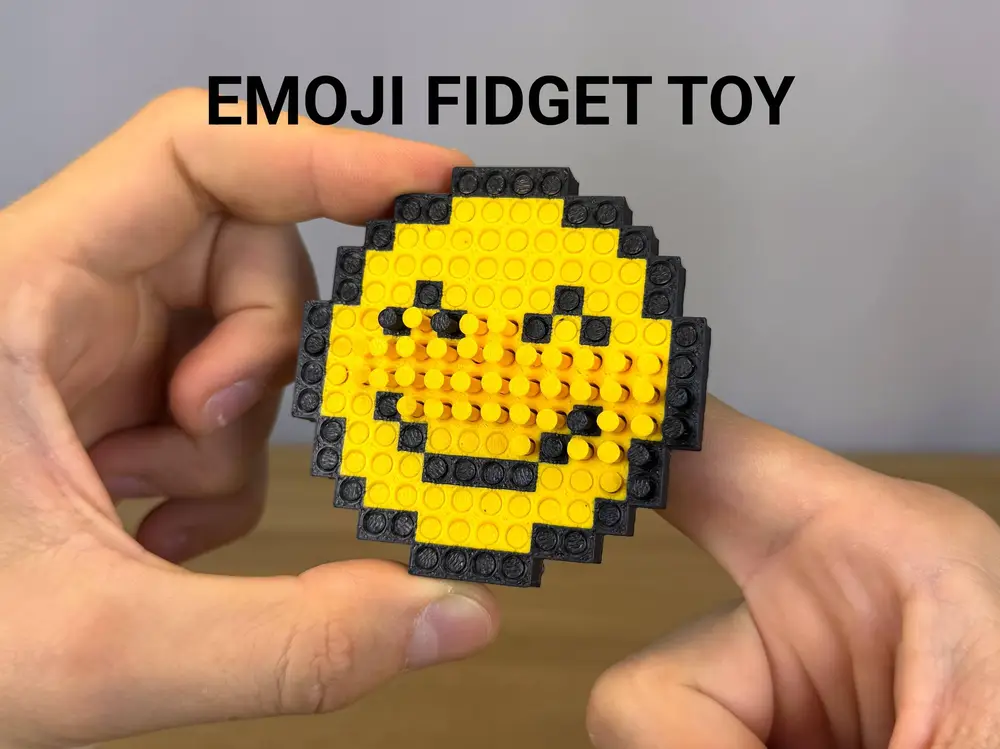 Pin Art Emoji Fidget Toy
