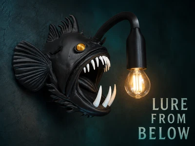 Lure from below. e14 wall light