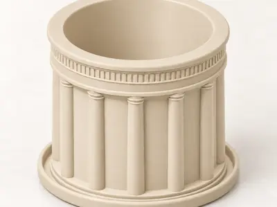 Classical Style Planter Pot With Tray