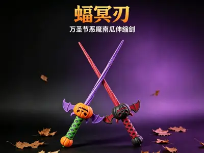万圣节恶魔南瓜伸缩剑——蝠冥刃