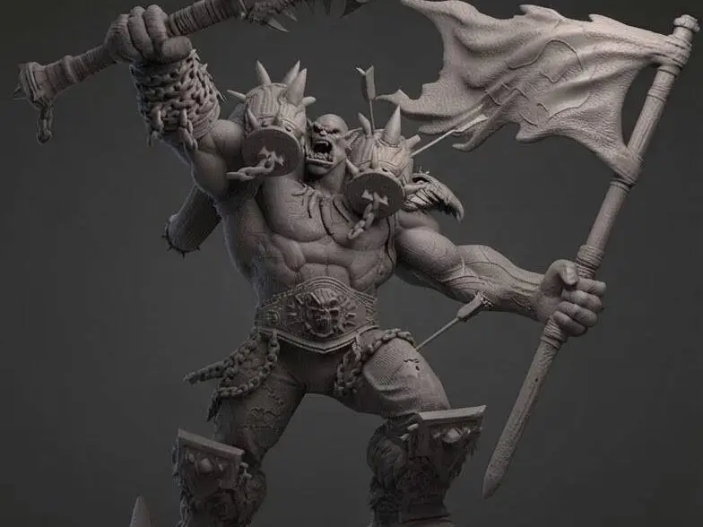Warcraft Garrosh Hellscream Sculpture