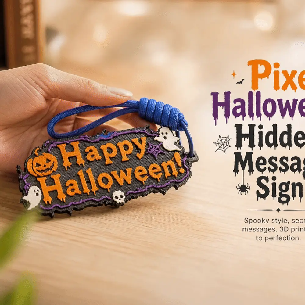 Halloween Hidden Message Sign | Light Reveals “Trick or Treat!”