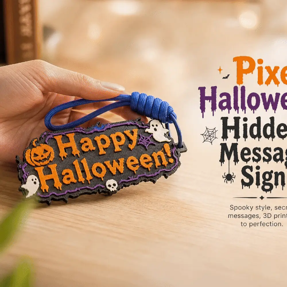 Halloween Hidden Message Sign | Light Reveals “Trick or Treat!”