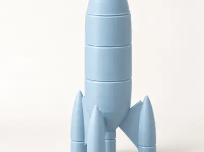 Retro Rocket Decoration