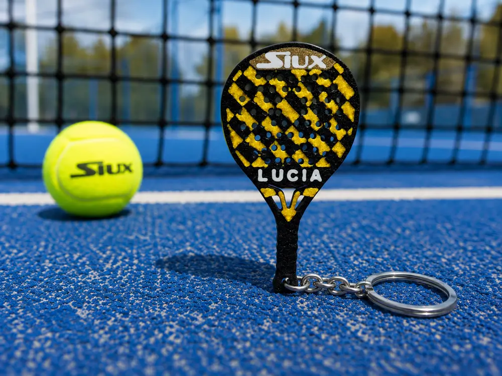 Siux Padel Racket Keychain Custom