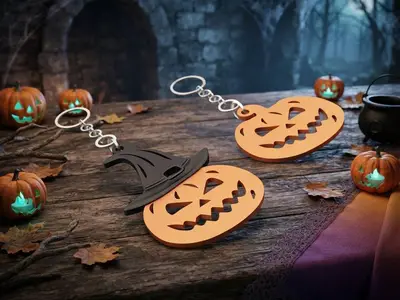HALLOWEEN pumpkin keychain