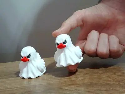Mini Ghost Duck – Spooky Halloween Duck Decor
