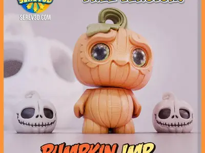 Pumpkin Imp - Halloween Flexi Mini Figure | Serev3D FREE Version