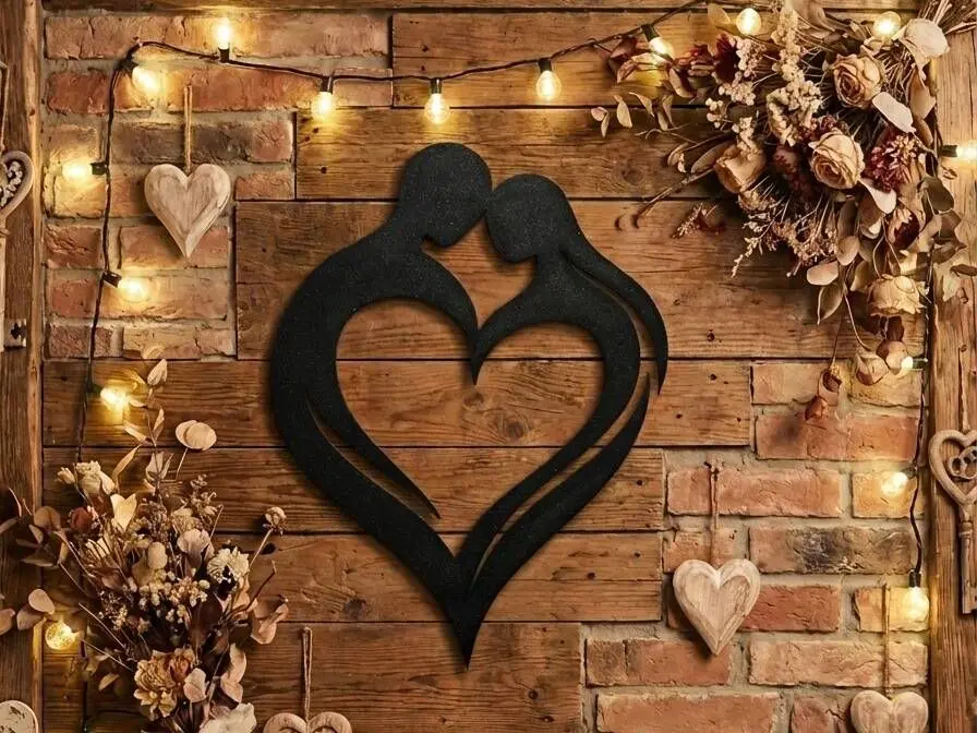 Romantic Couple Heart - Valentine's Day Wall Art
