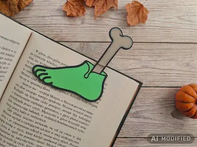Zombie Foot Halloween Bookmark