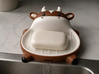 奶牛肥皂盒