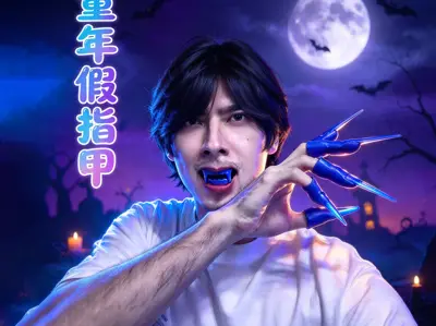 万圣节僵尸假指甲