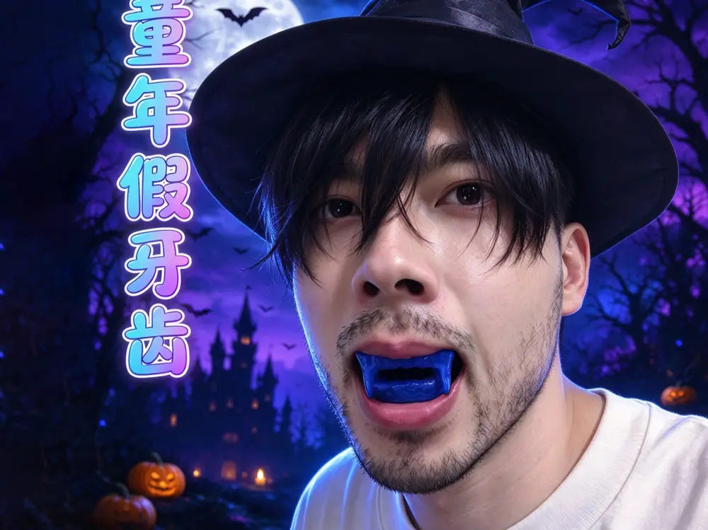 万圣节僵尸牙