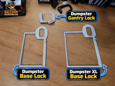 "Dumpster Lock" for Raccoon Engineering Poop Bin