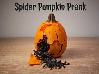 Spider Pumpkin Prank (Halloween Surprise)