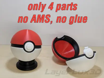 Functional Pokéball - no glue