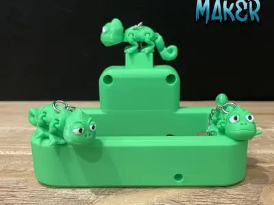 Flexi chameleon Paulino keychain