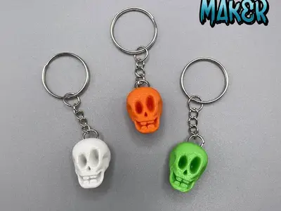 Skull keychain