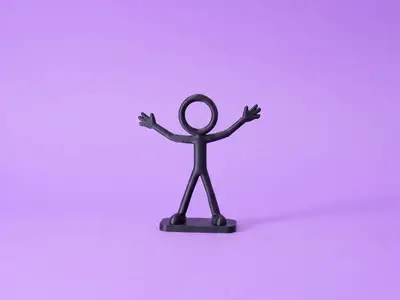 Happy Cheering Stickman
