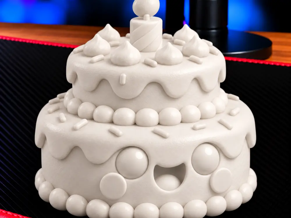 Chibi Birthday Cake Figure