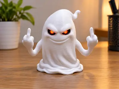 Middle Finger Ghost Statue halloween