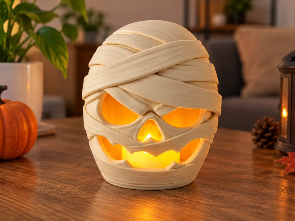 Mummy LED Tea Light Holder – Halloween