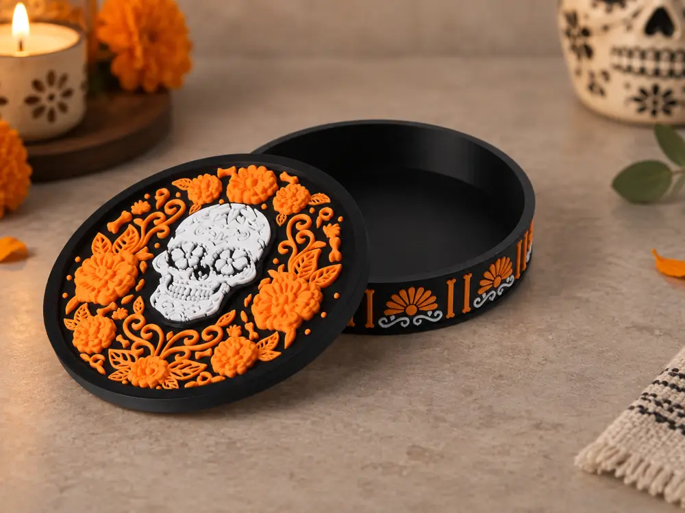 Sugar Skull Keepsake Box – Day of the Dead Decor