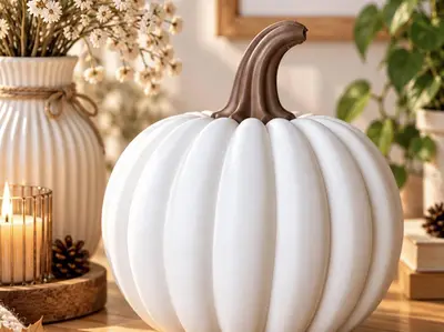 Elegant Pumpkin Decoration – Modern Autumn & Halloween Decor