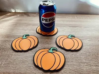 Pumpkin Halloween Coasters