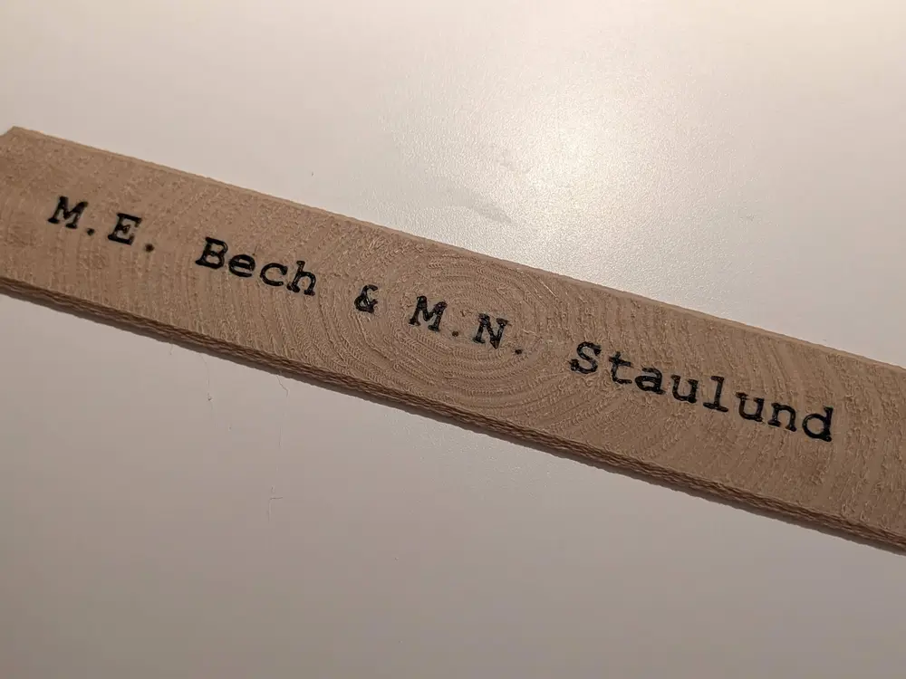 Door sign - name plate